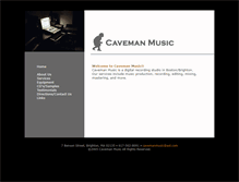 Tablet Screenshot of cavemanmusiconline.com